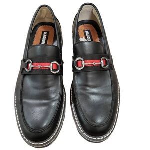 Madden black/red bit loafer, sz 9.5M